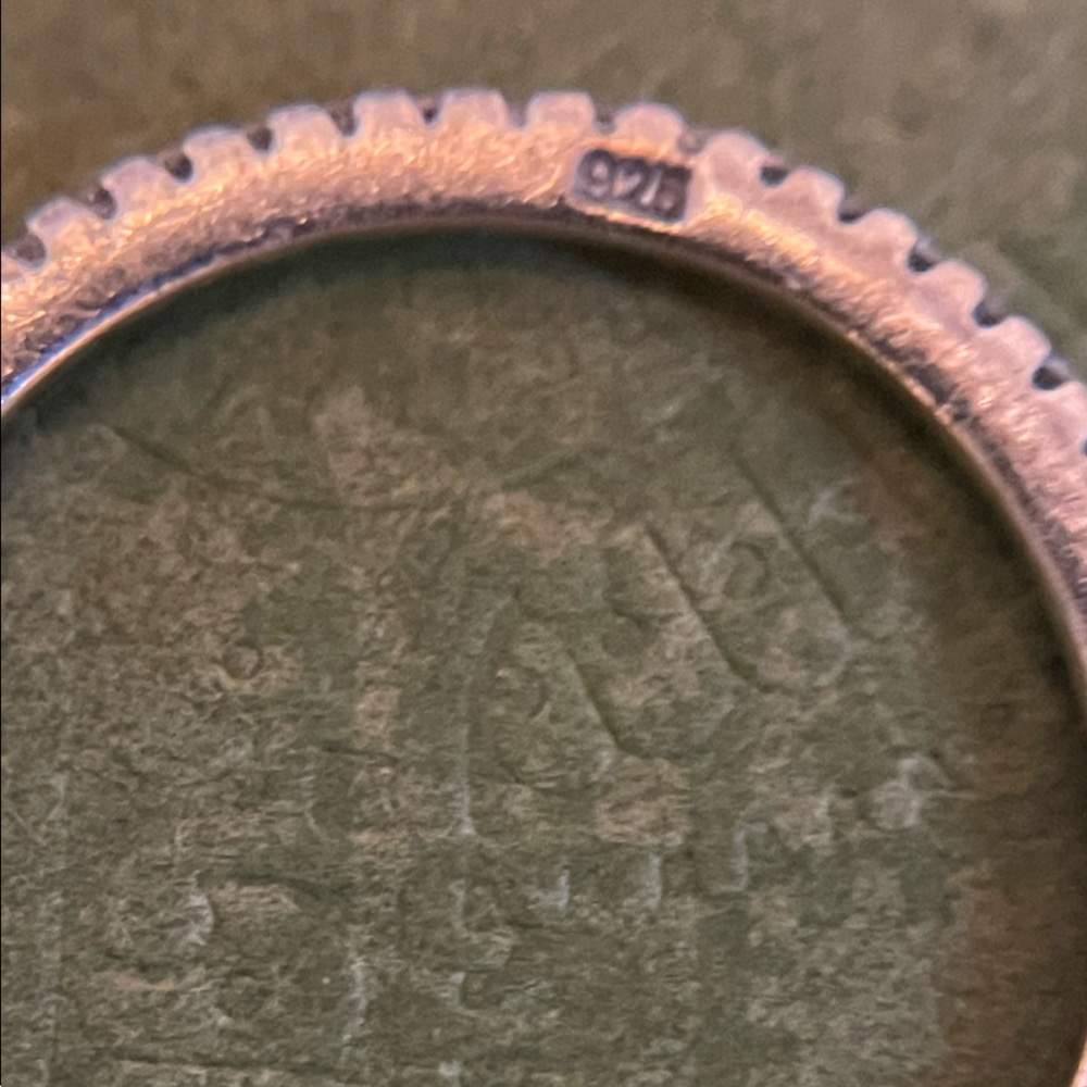 Stackable Sterling Rings With Simulated Diamonds - image 6